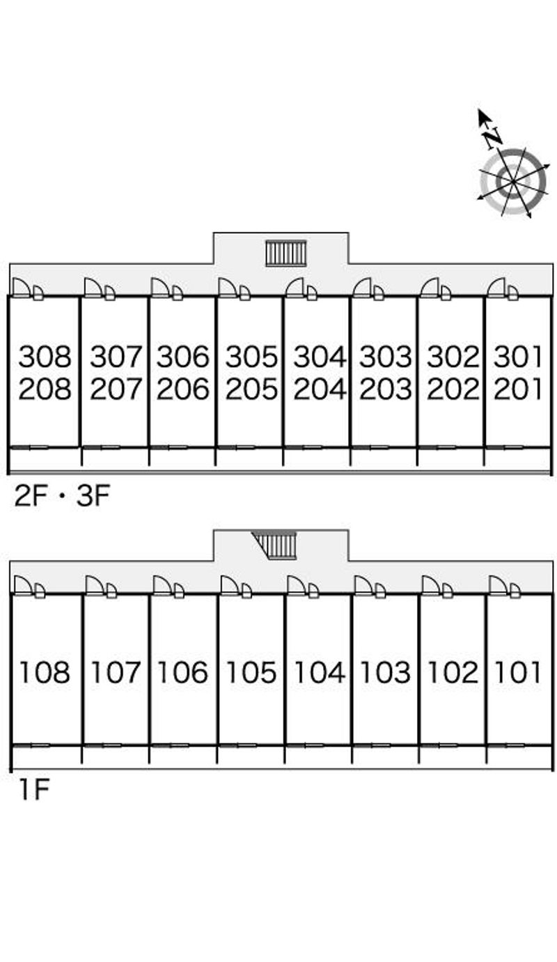 レオパレスエコー 間取配置図