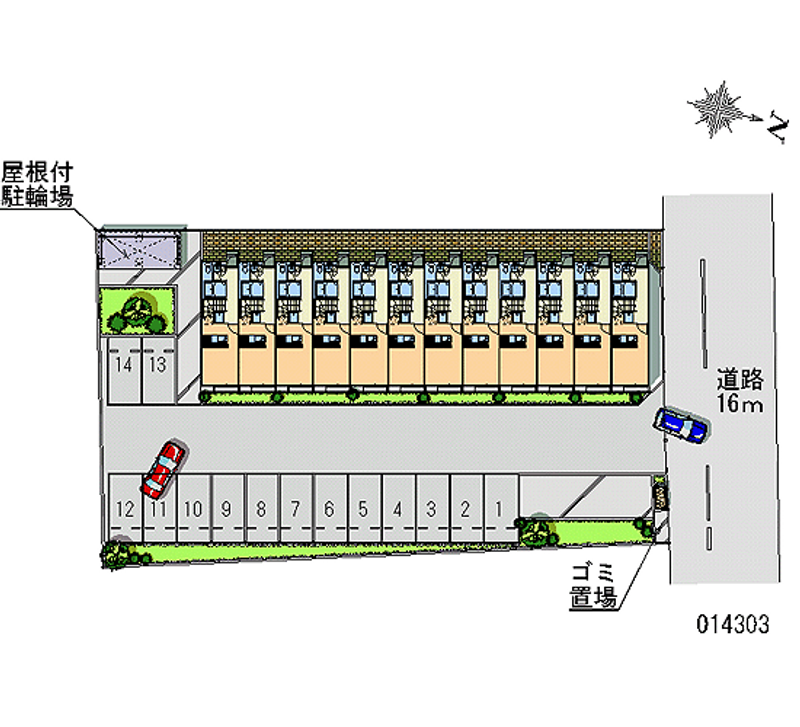 レオパレスシエラ 月極駐車場