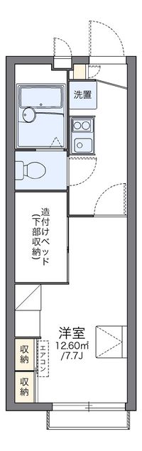 レオパレス潤 間取り図