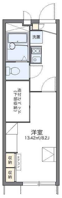 レオパレスサンバードＢ 間取り図