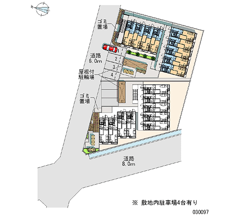 レオパレスサンシャイン９８ 区画図