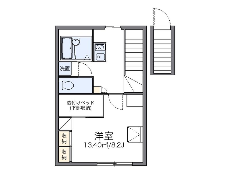 レオパレスリバティ 間取図
