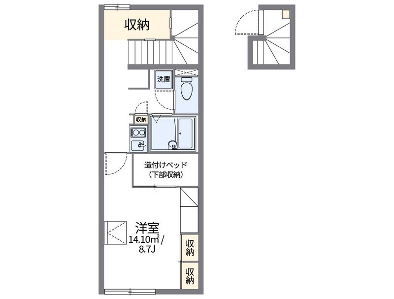 レオパレスラ　ポム　ウルーズ 間取図
