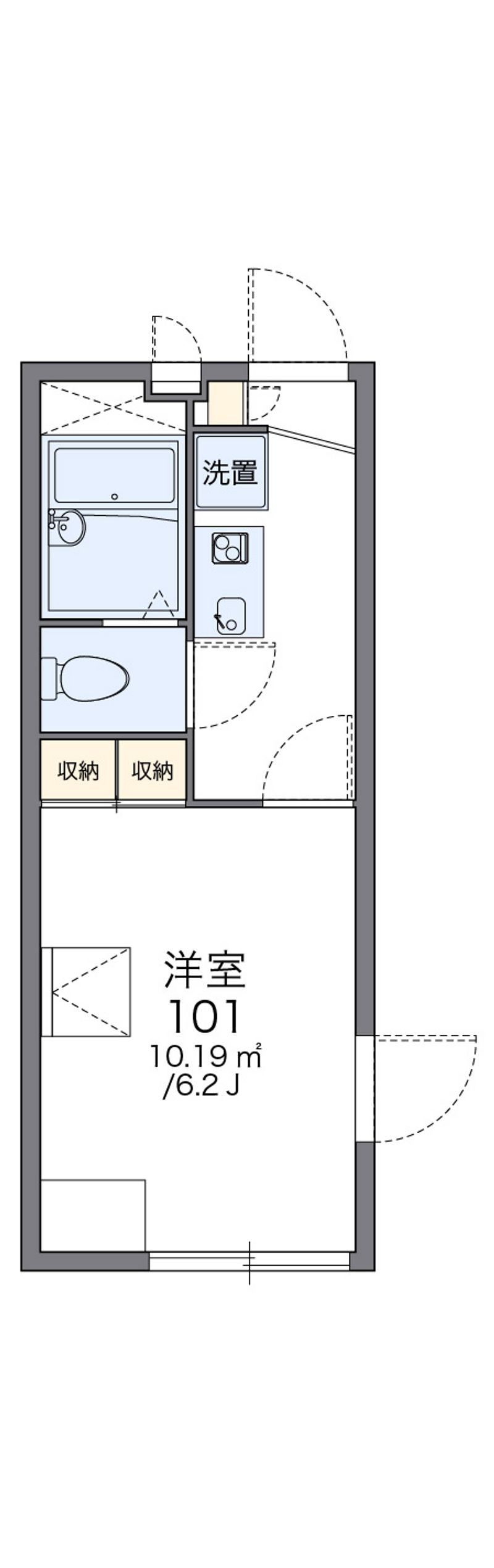 レオパレスハピネス 間取図