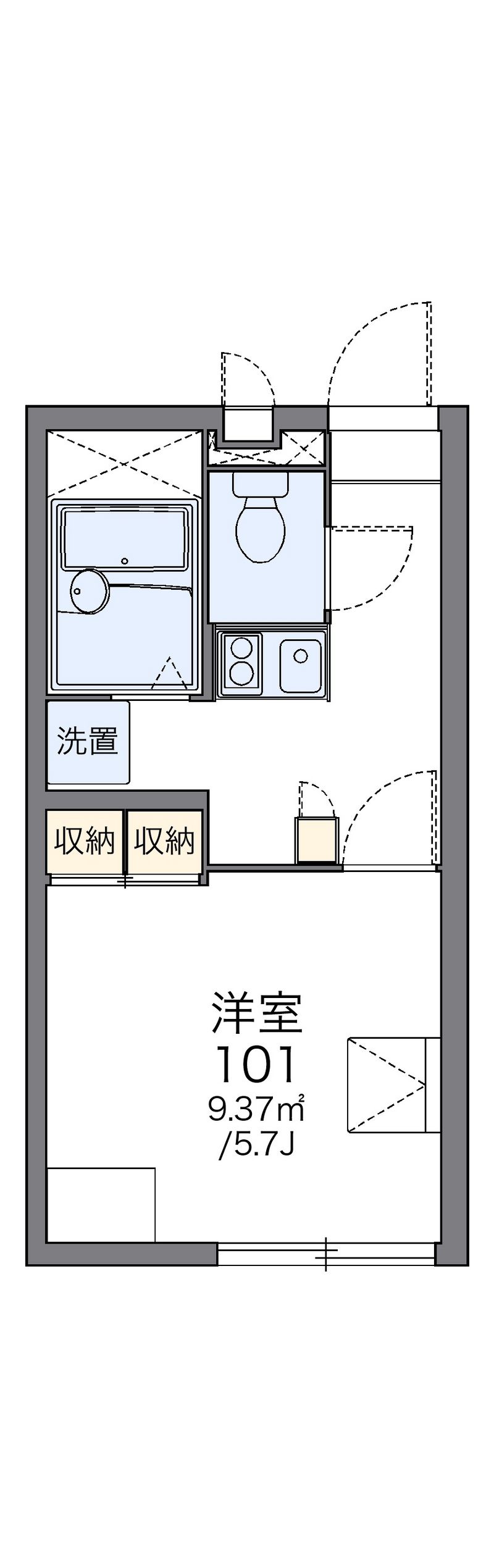 レオパレス悠 間取図