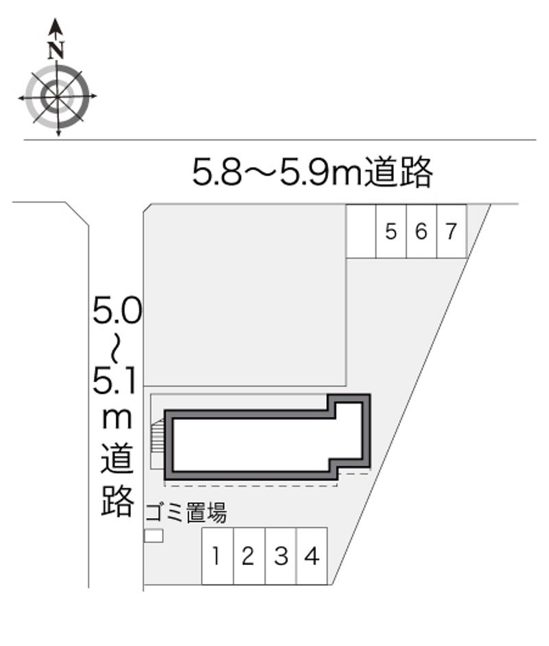 レオパレスヴィラ一ツ橋 配置図