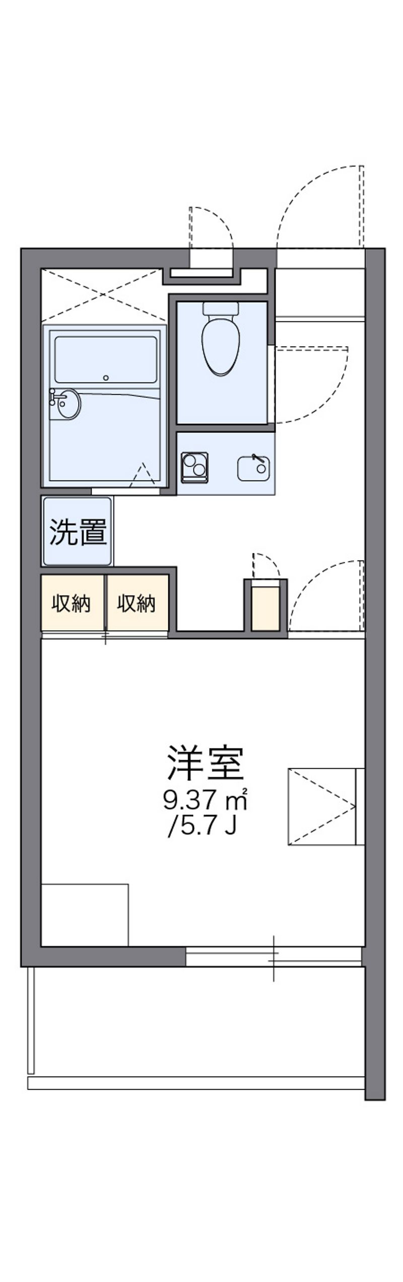 レオパレスクリア神野 間取図