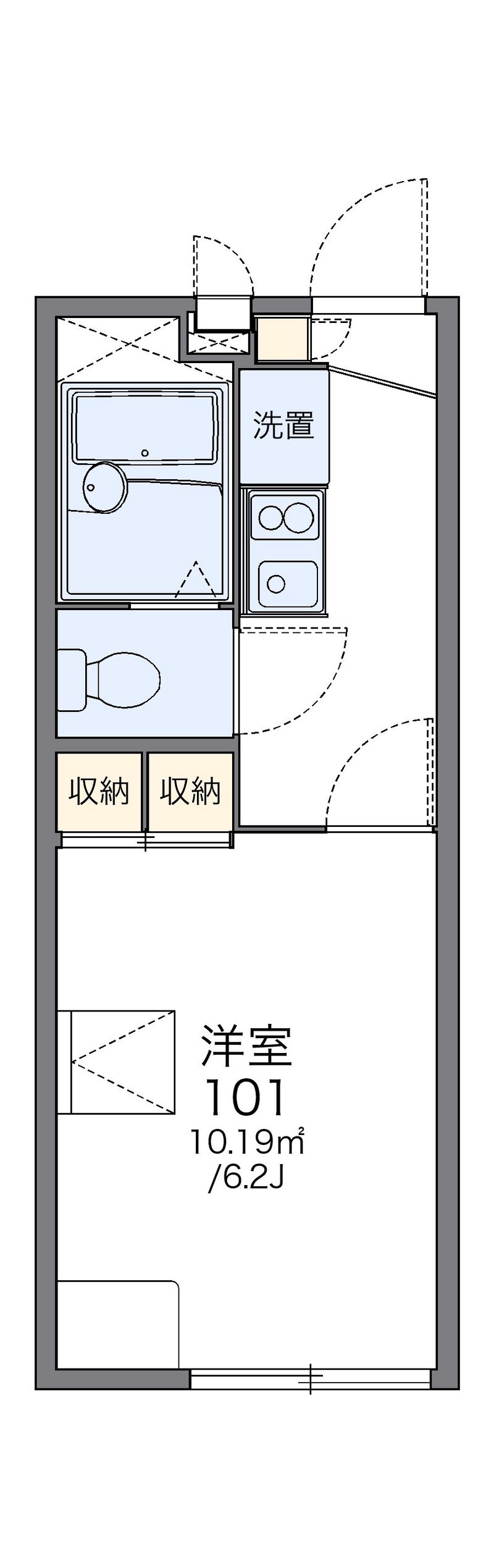 レオパレスシャルマン 間取図
