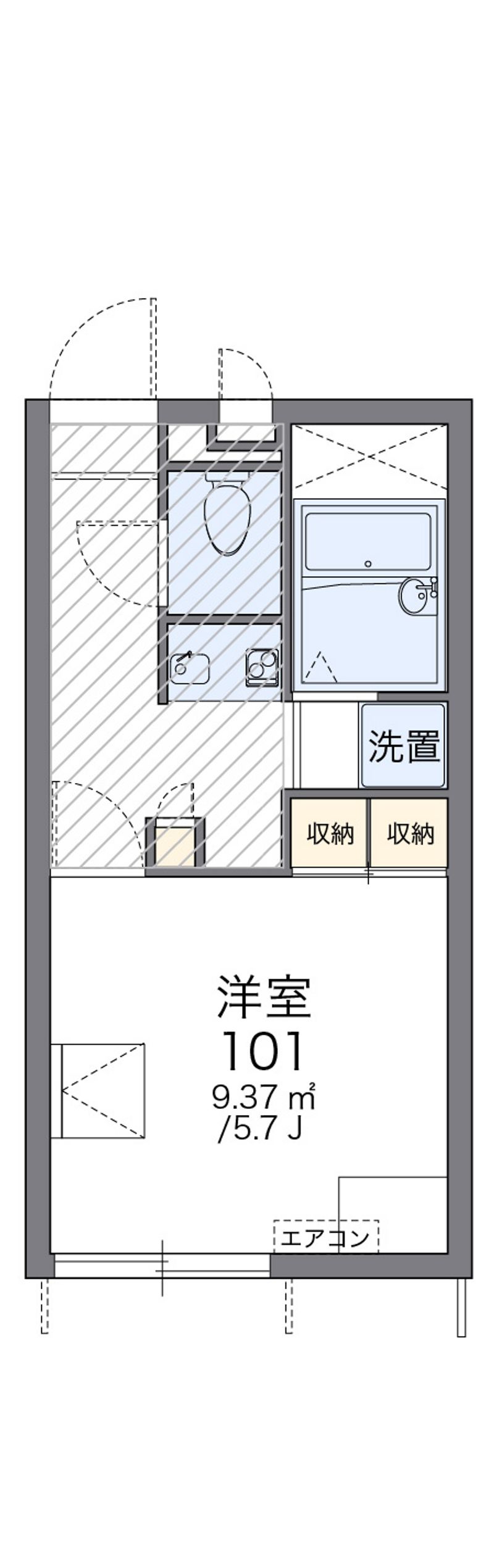 レオパレスＫ＆Ａ 間取図