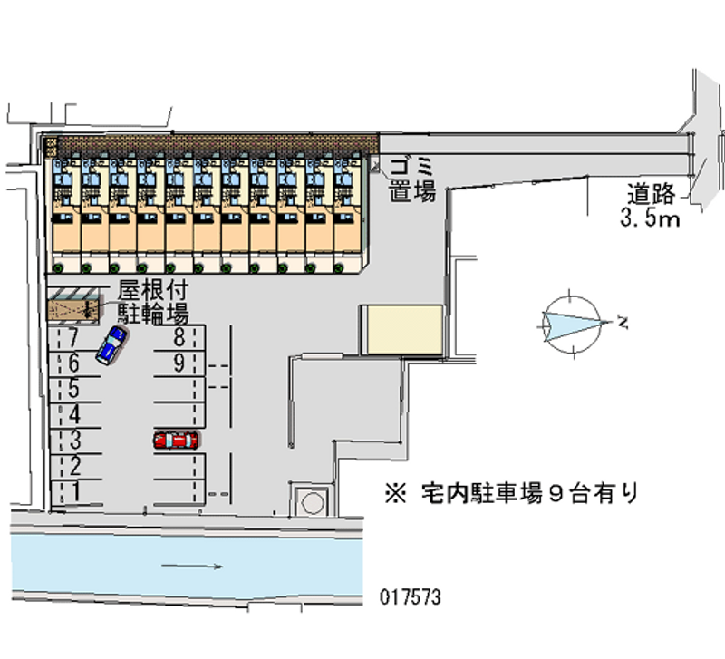 レオパレスめぐみ 月極駐車場