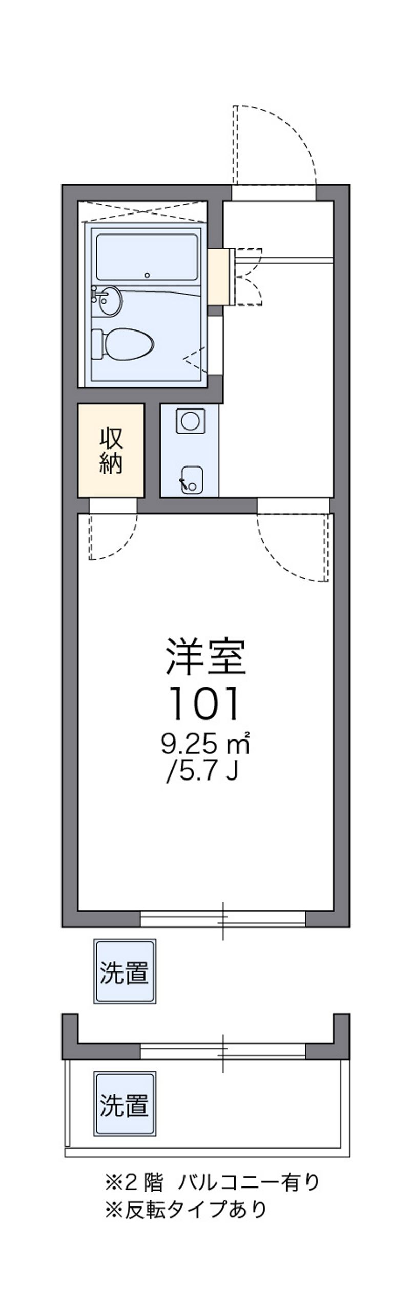 レオパレスエムティエス　 間取図