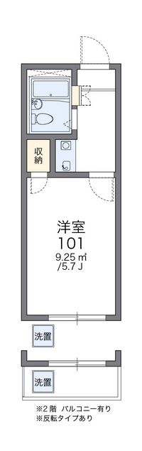 レオパレスエムティエス　 間取り図
