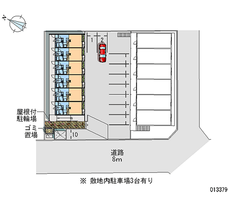 レオパレス三要 月極駐車場