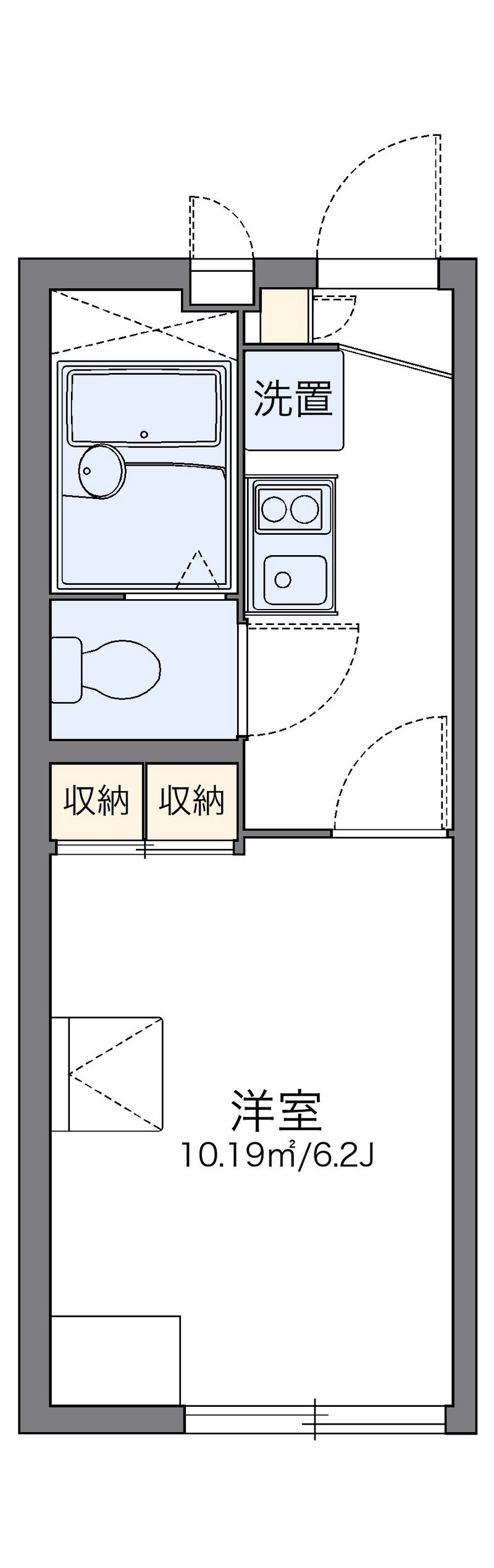 レオパレス清美 間取図