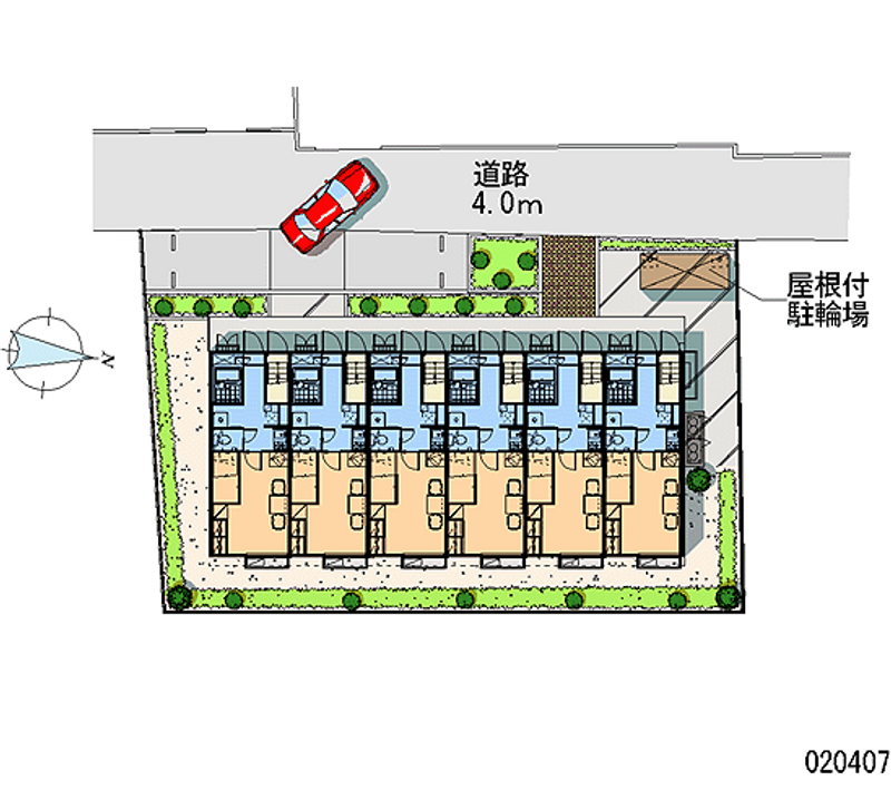 レオパレス五ノ坂 区画図