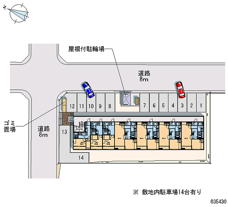 レオパレスソシア 月極駐車場