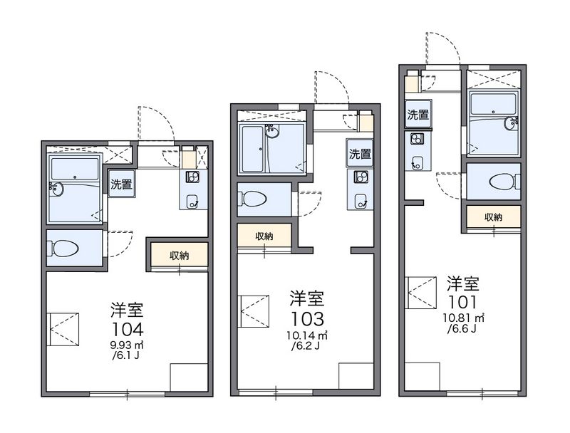 レオパレスカーサフェリス 間取図