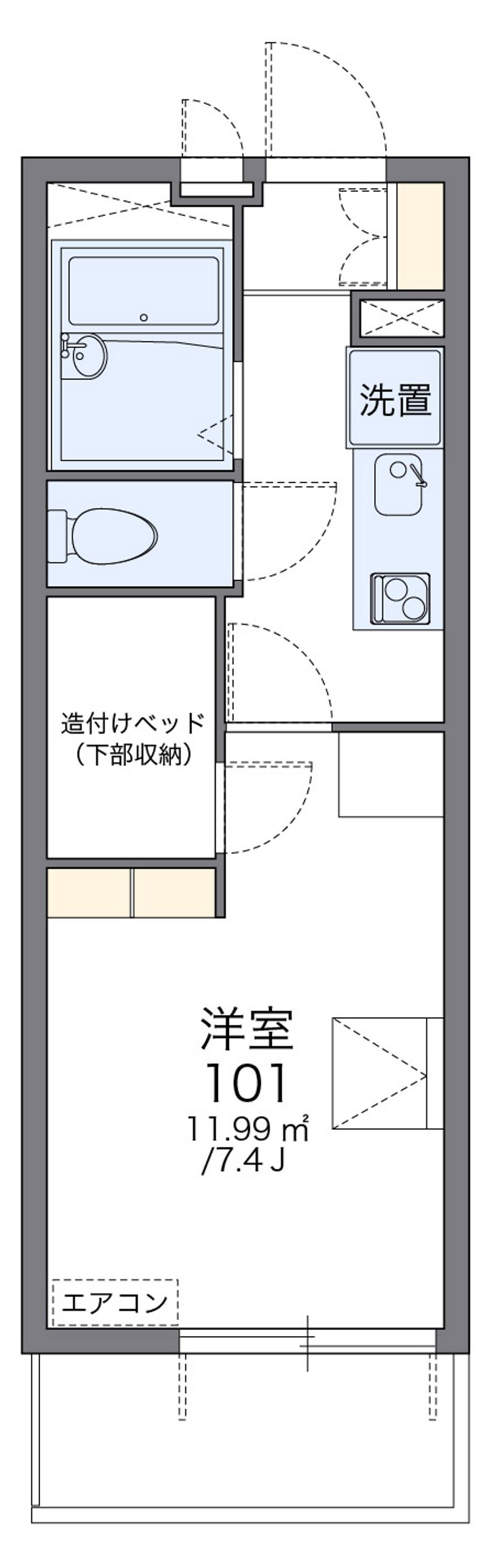 レオパレス幸一 間取図