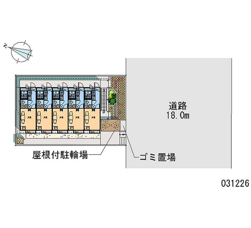 レオパレスベルノ 区画図
