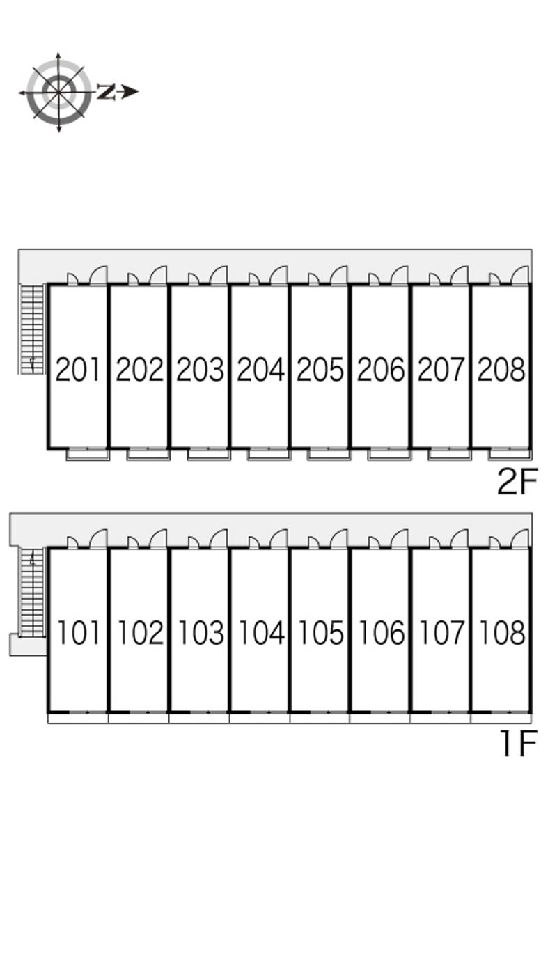 レオパレスＴＡＢＡＴＡ　パーク 間取配置図