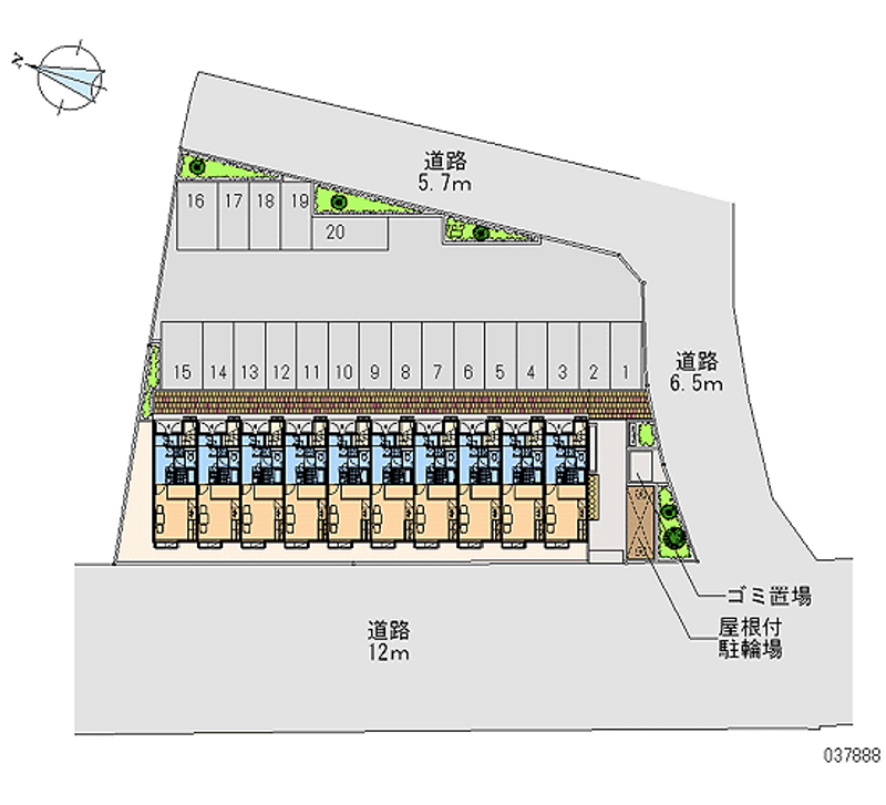 37888月租停車場