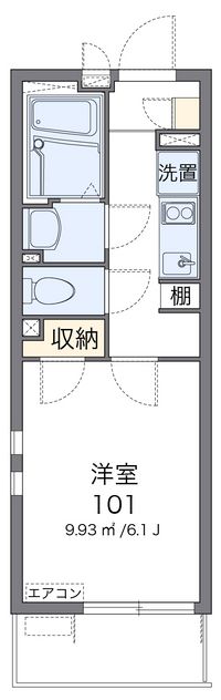クレイノ彩Ⅴ 間取り図