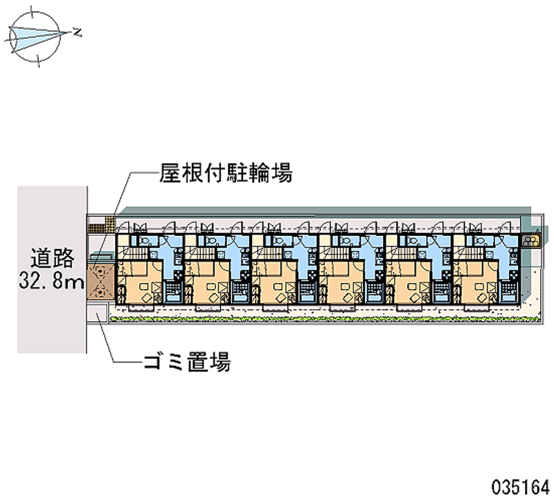 レオパレスプラド岩塚 区画図