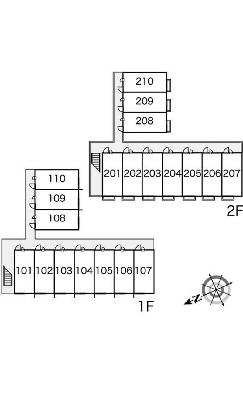 レオパレスラ　テール大塔 間取配置図