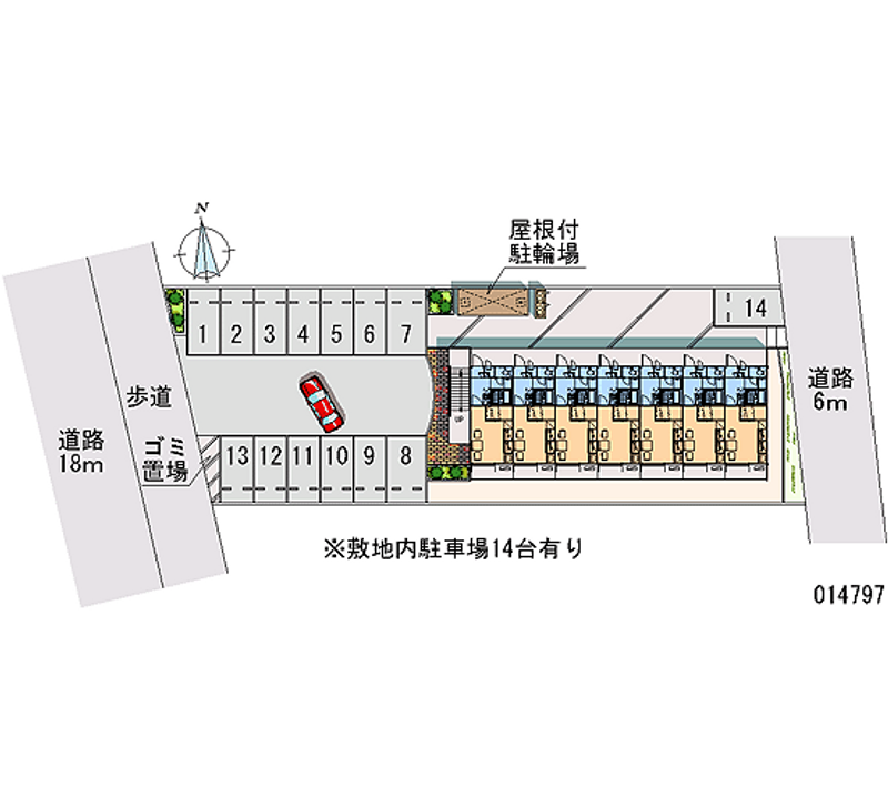 レオパレスＡｓｕｋａ 月極駐車場