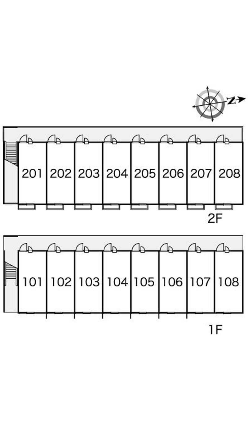 レオパレスコンフォートテカポＢ 間取配置図