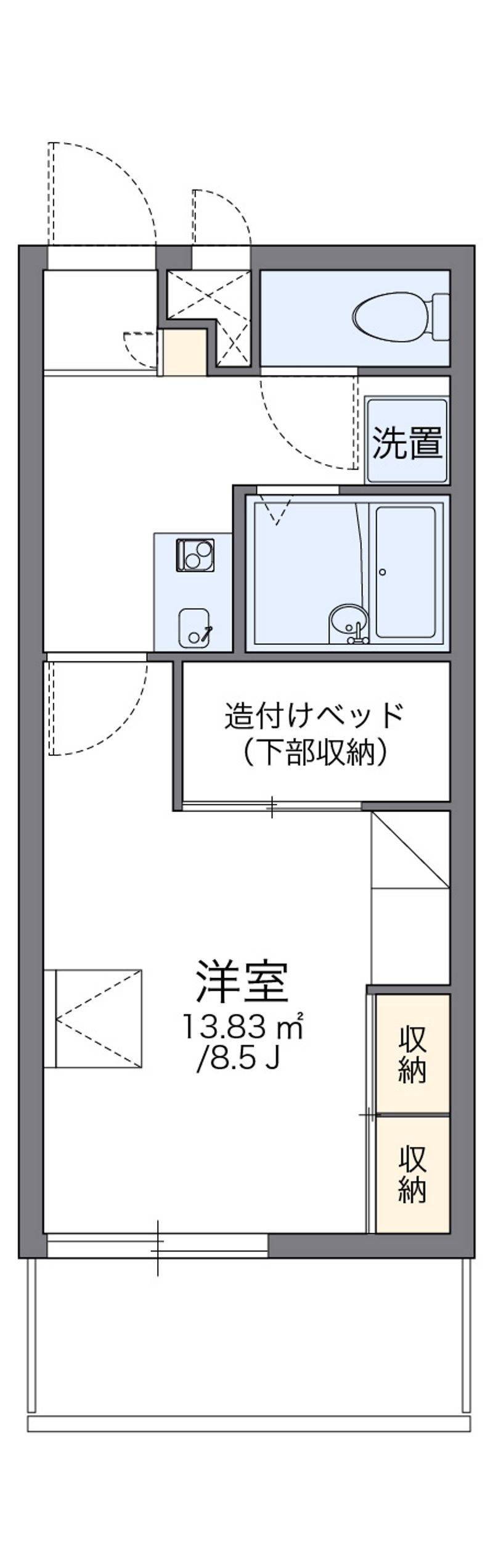 レオパレスシーサー館 間取り