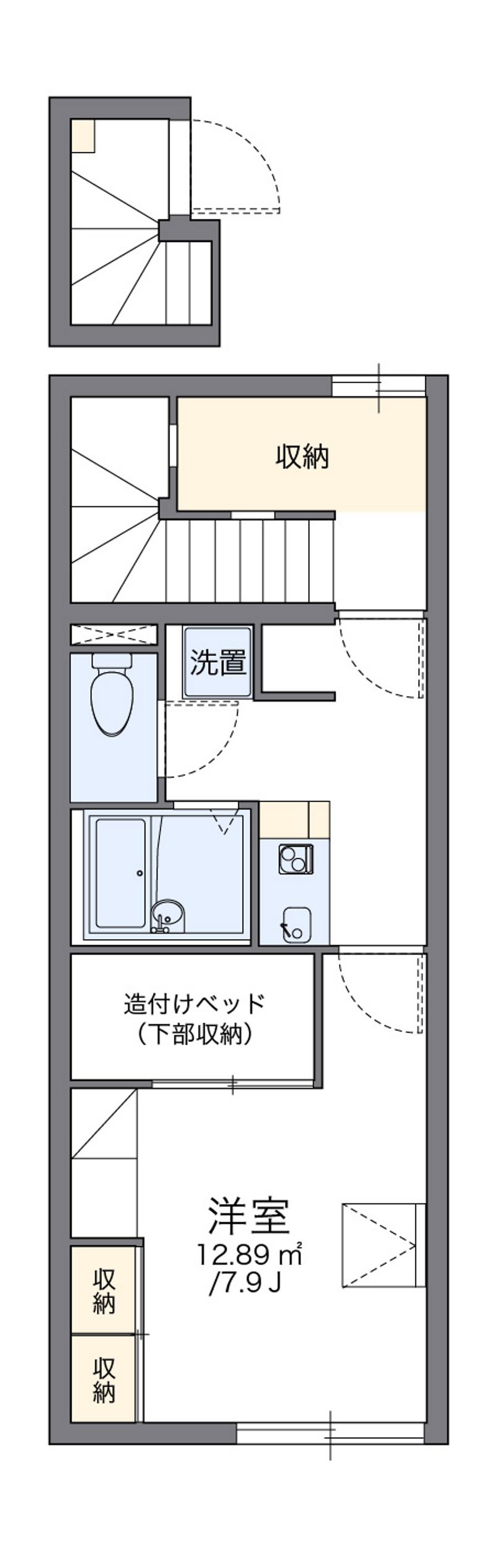 レオパレス堀川町 間取図