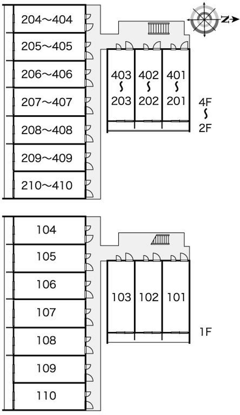 レオパレス沼南７ 間取配置図