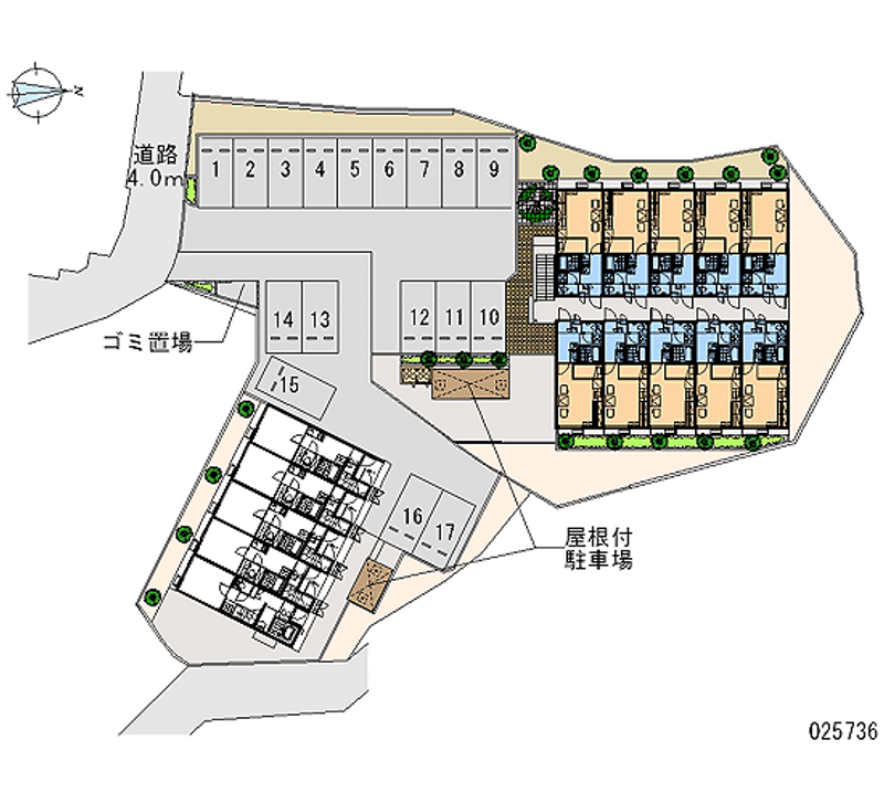 25736 Monthly parking lot