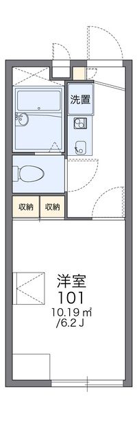 レオパレスさつき弐番館 間取り図