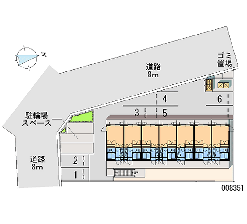 レオパレスＯＺＡＫＩ 区画図