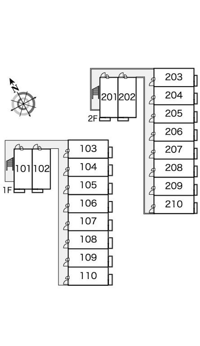 レオパレス宙 間取配置図
