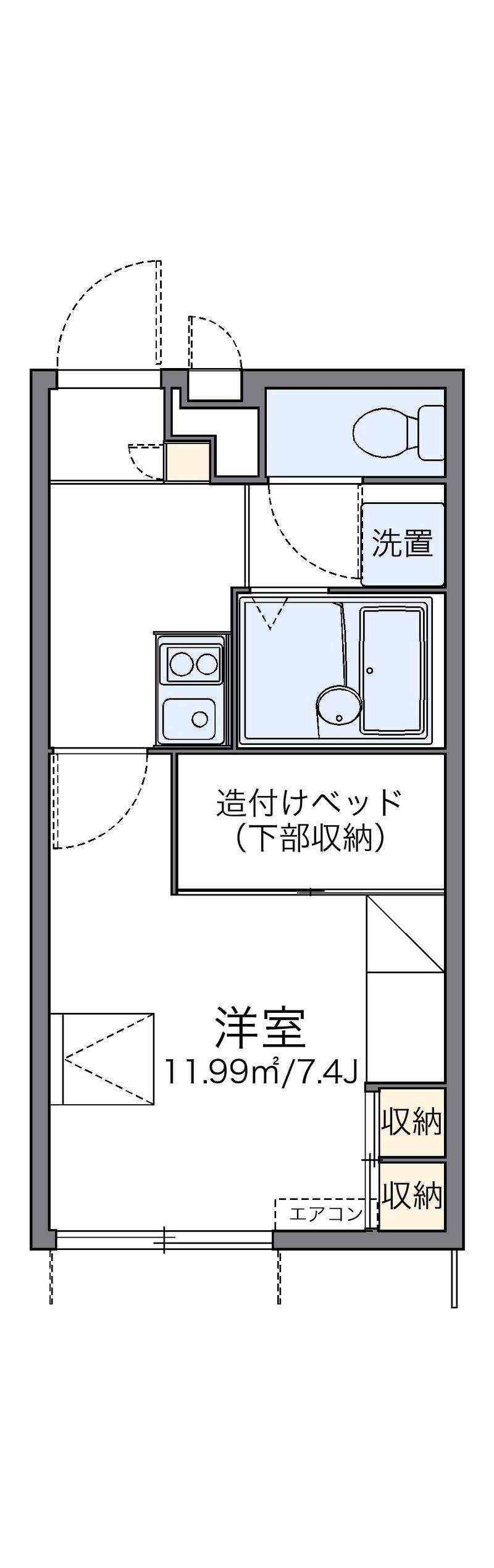 レオパレスシスメゾン 間取図