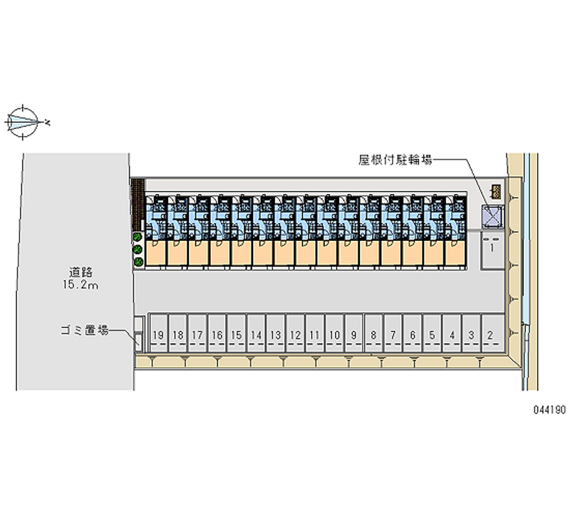 44190 bãi đậu xe hàng tháng