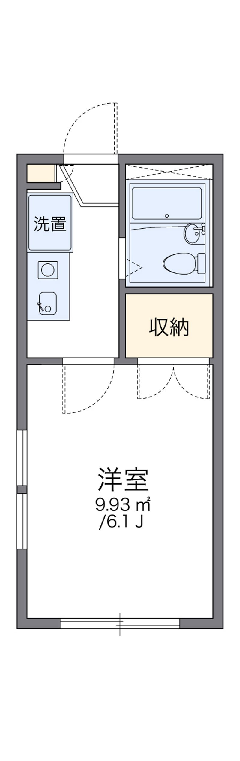 レオパレスＮＡＫＡＪＩＭＡ 間取図