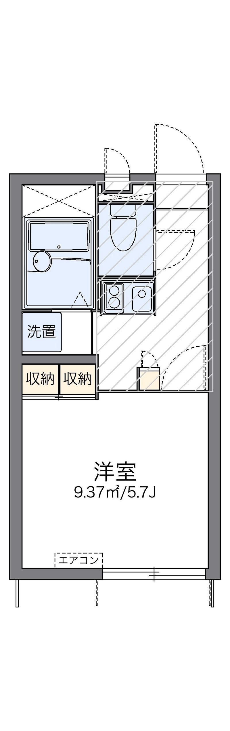 レオパレスコスモス 間取図