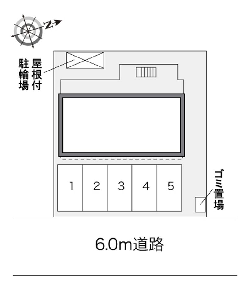 レオパレス横田新町 配置図