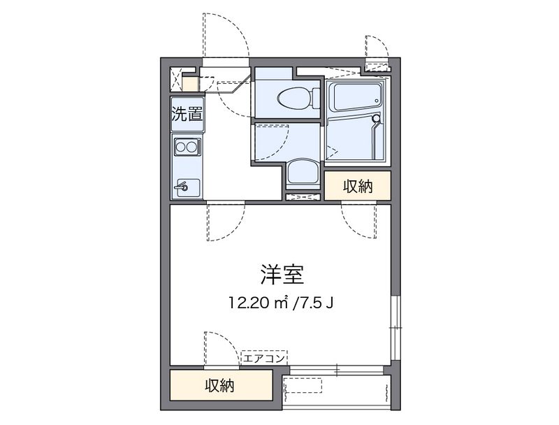 クレイノアージュ　マーレ 間取図