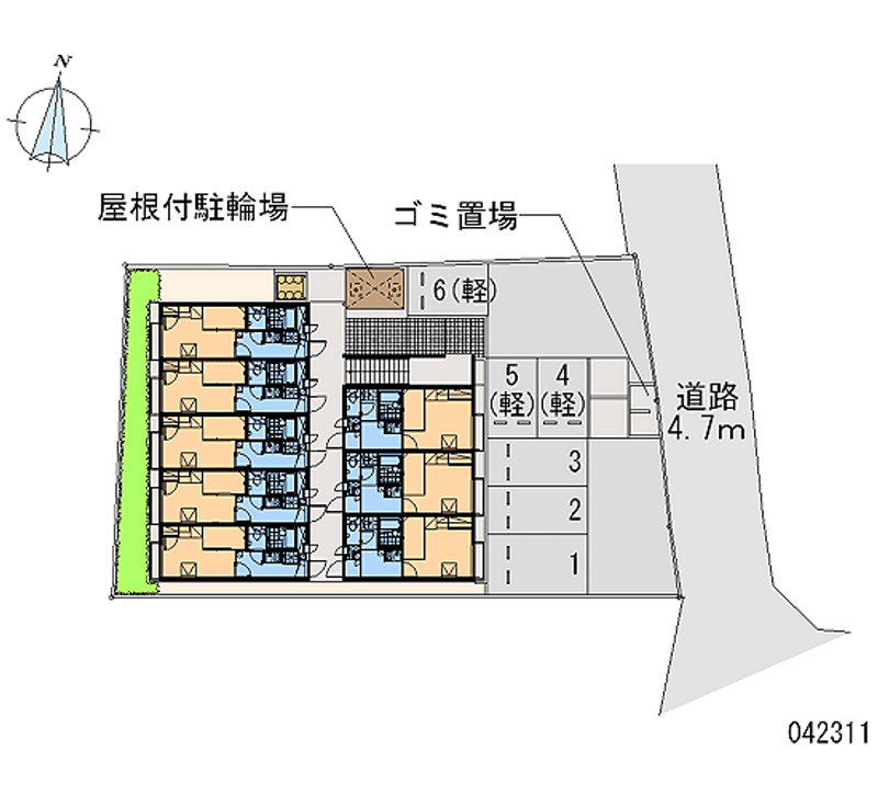 レオパレス暖家 月極駐車場