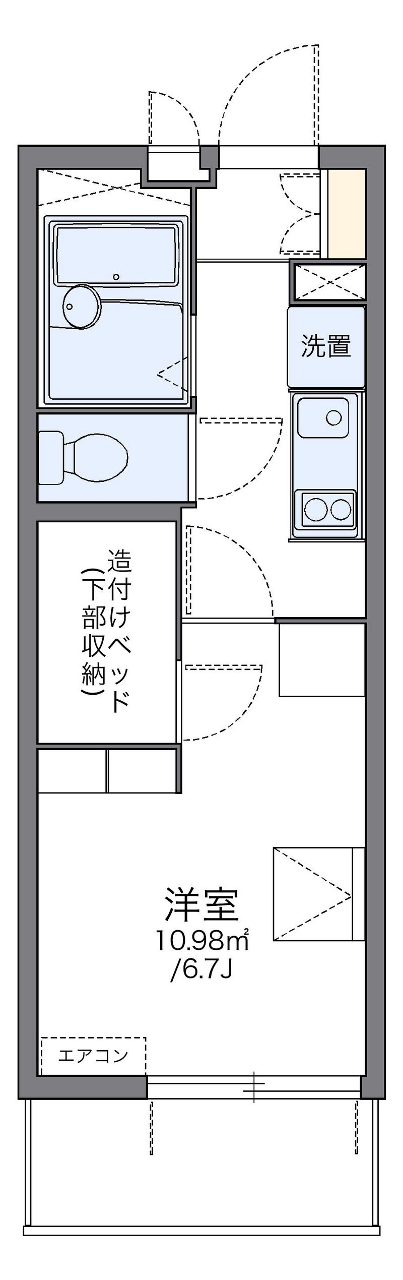 レオパレス前里 間取図