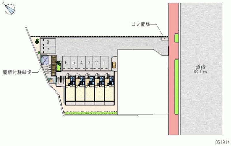 レオパレスハル 月極駐車場