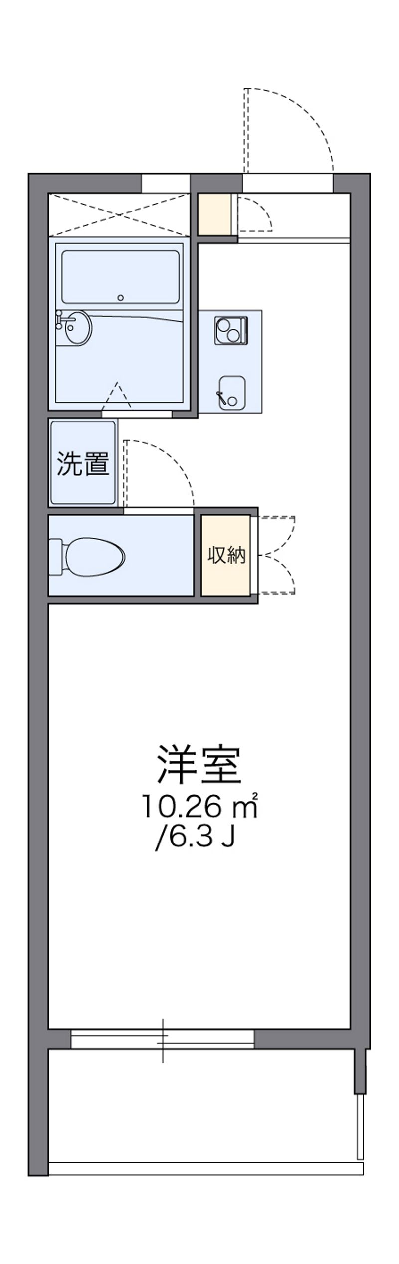 レオパレスツカサ 間取図