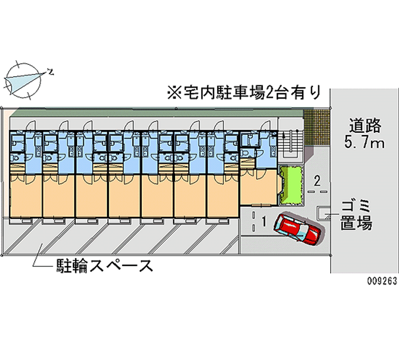 レオパレス白糸 月極駐車場