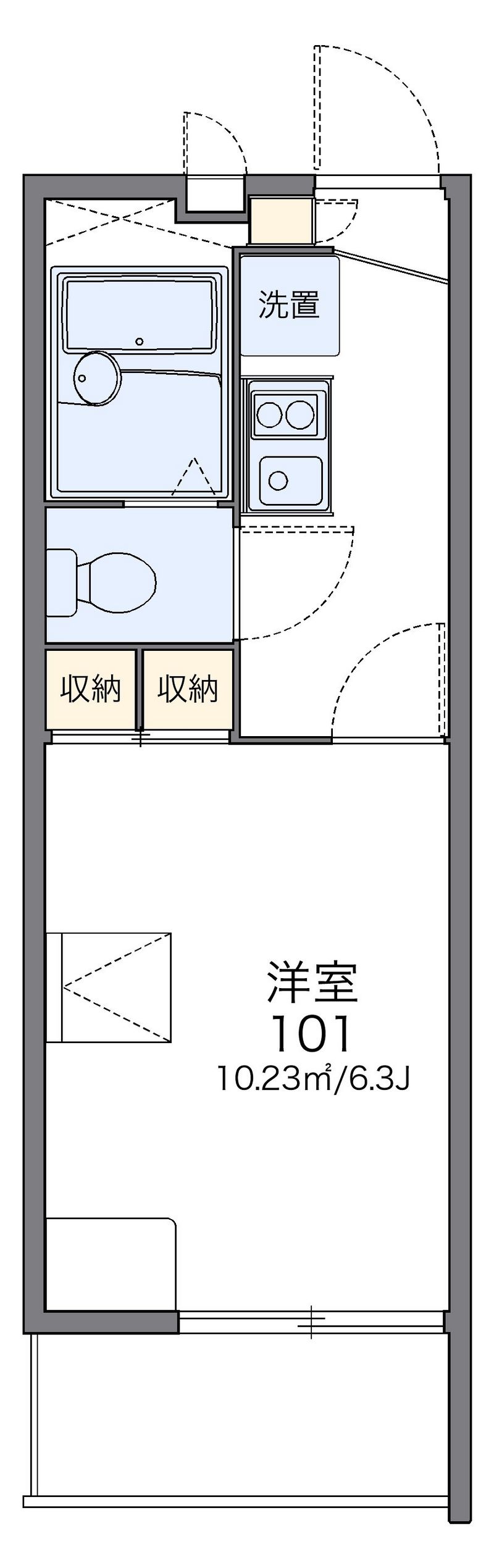 レオパレス榮 間取図