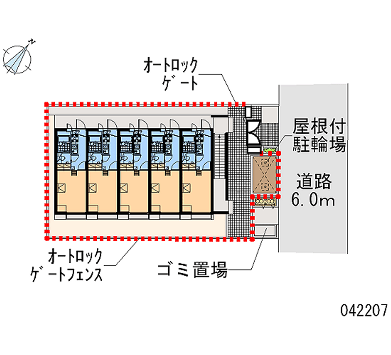 レオパレスグローリー 区画図